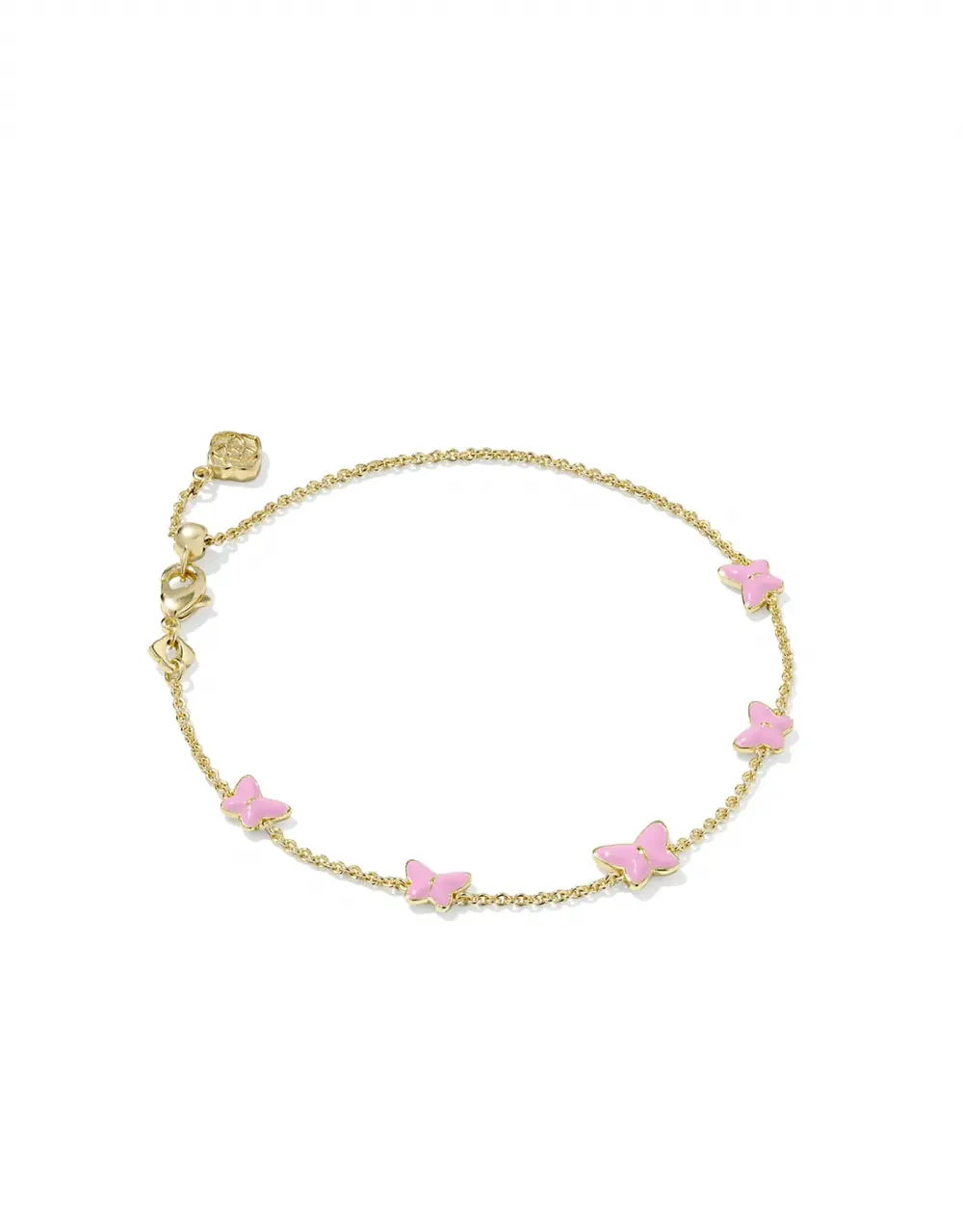 Lillia Butterfly Enamel Delicate Chain Bracelet