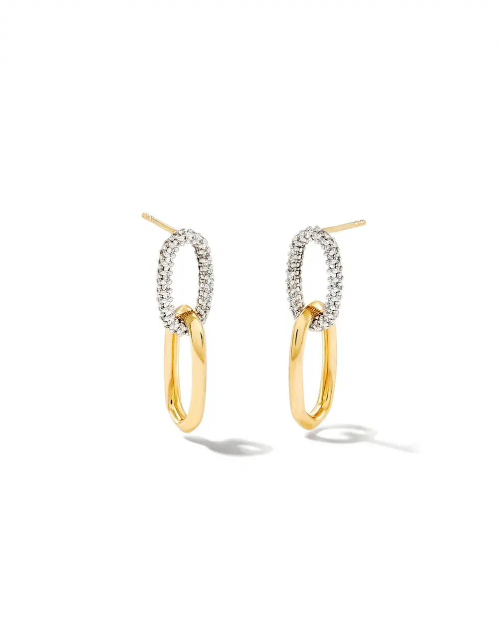 Elisa Interlocking Drop Earrings