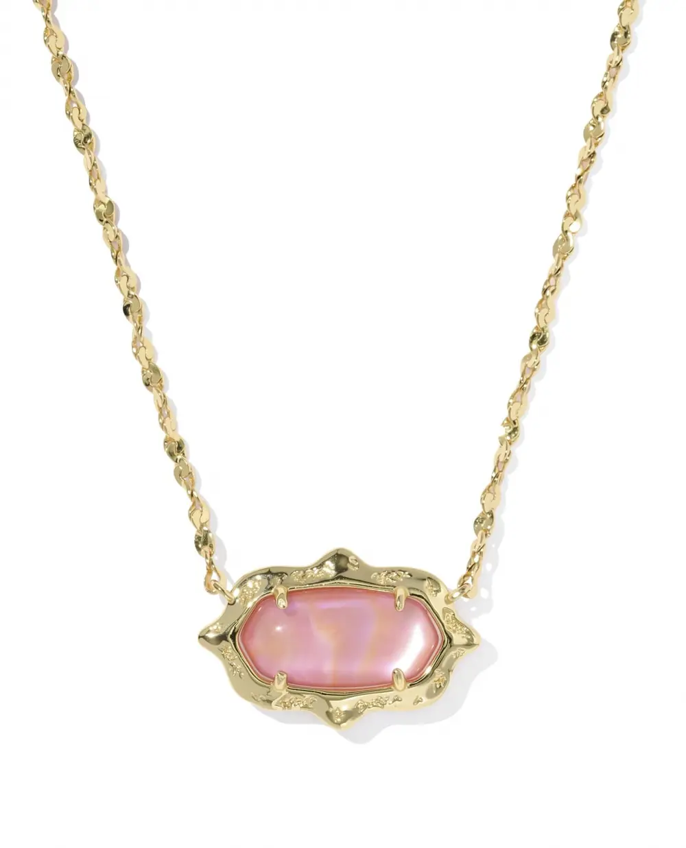 Elisa Scallop Frame Short Pendant Necklace