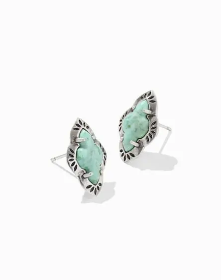 Abbie Etch Frame Stud Earrings