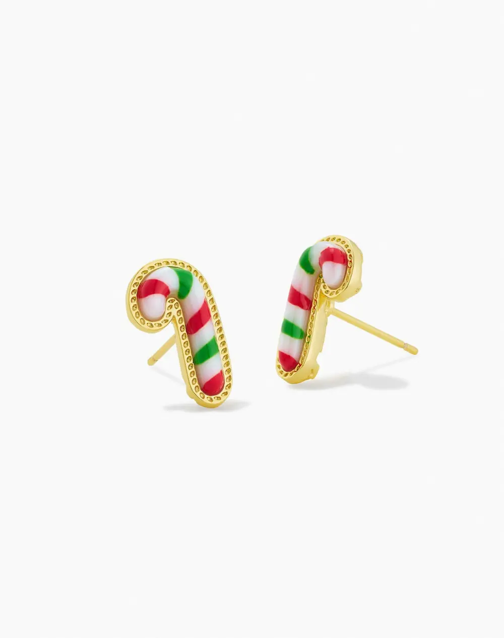 Candy Cane Stud Earrings