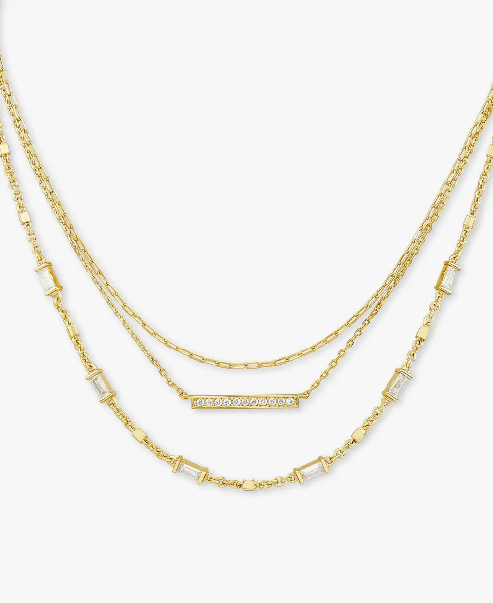 Addison Triple Strand Necklace