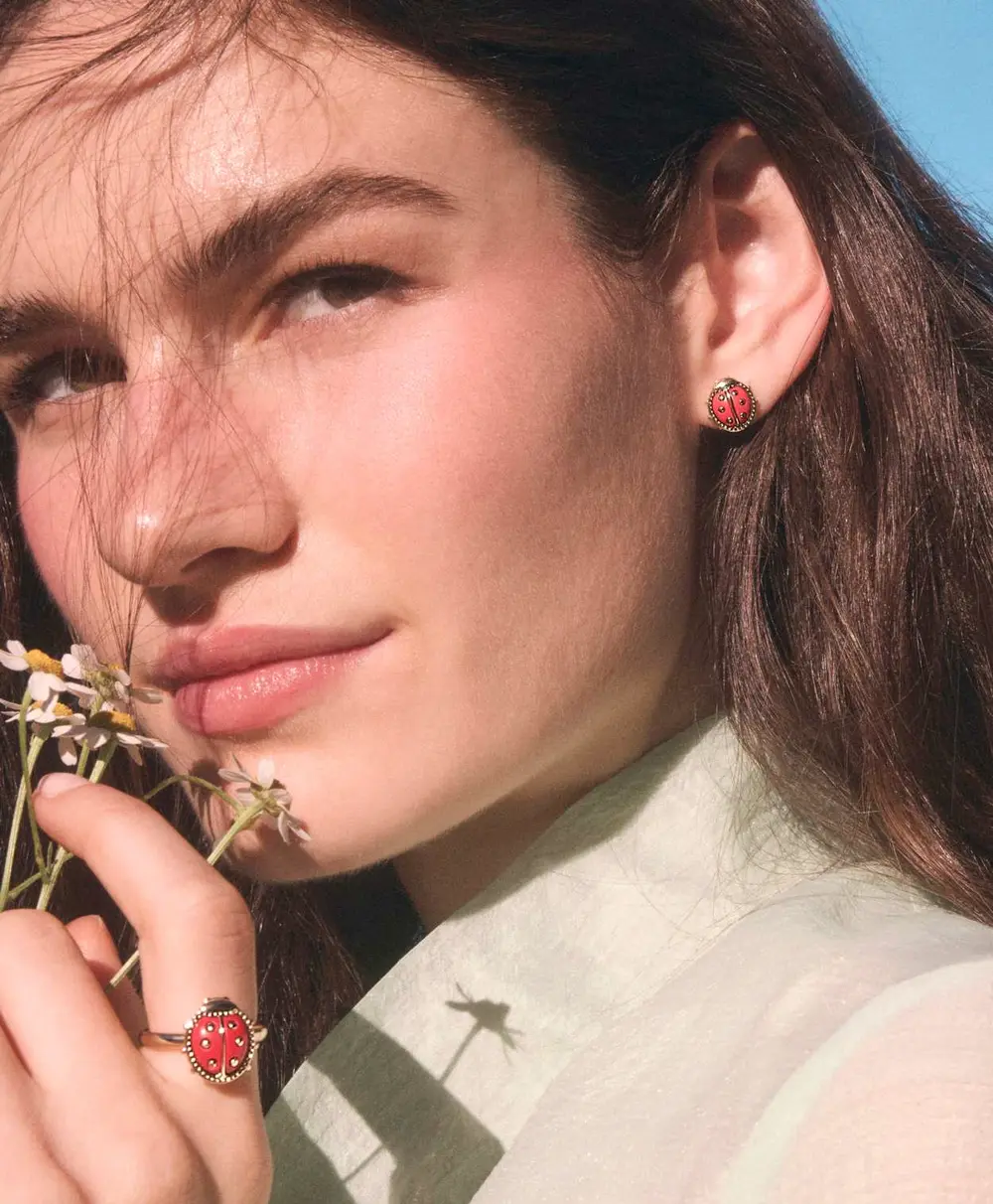 Ladybug Stud Earrings