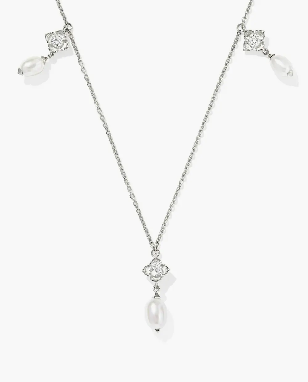 Lab Grown Diamond Dira Pearl Strand Necklace