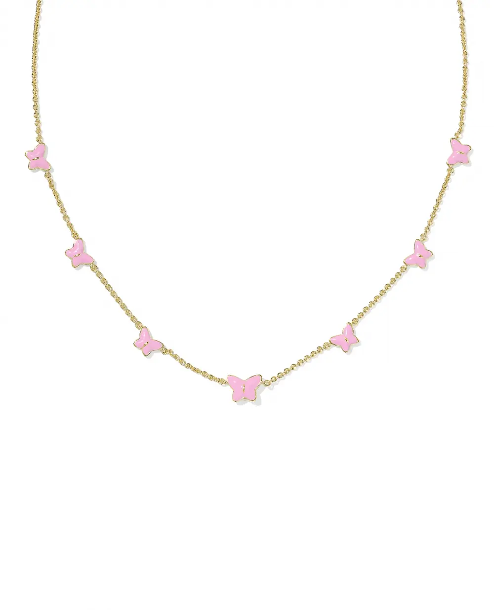 Lillia Butterfly Enamel Strand Necklace