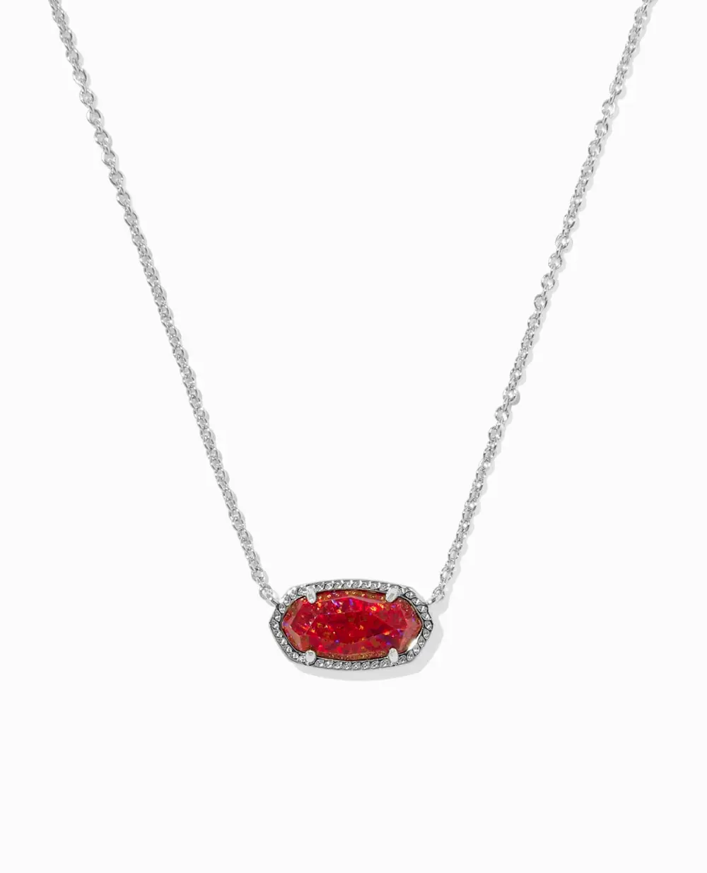 Elisa Silver Pendant Necklace