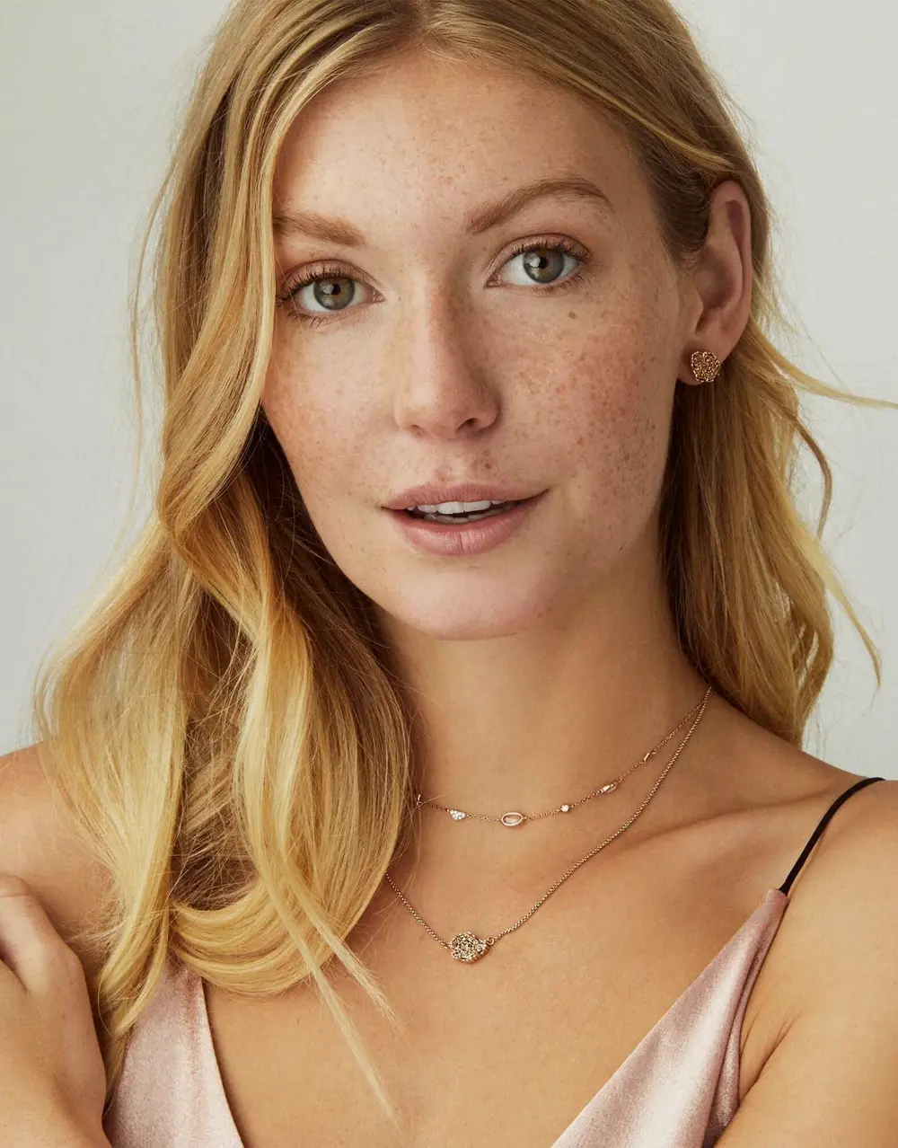 Tessa Stud Earrings in Rose Gold