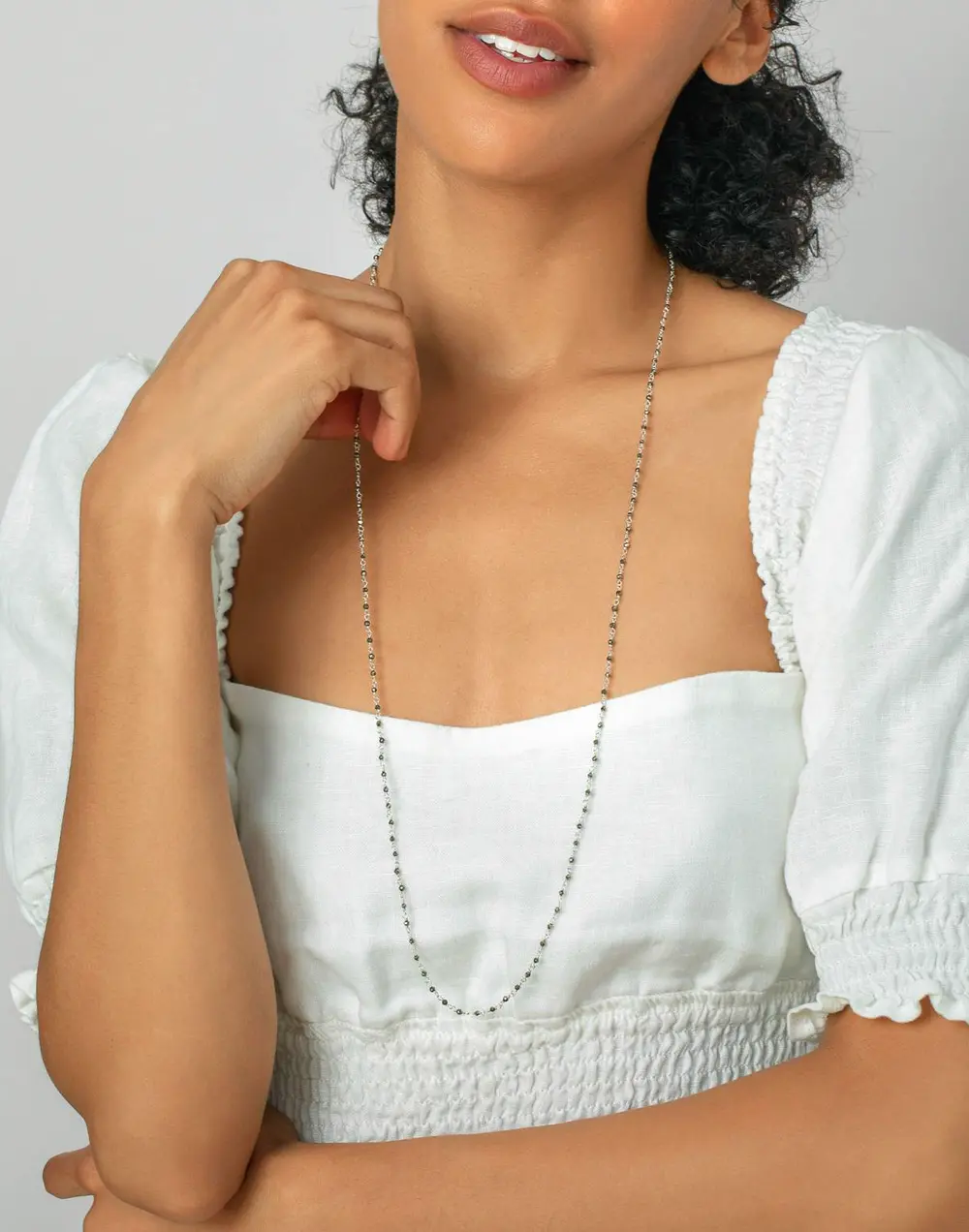 Davis Beaded Long Necklace