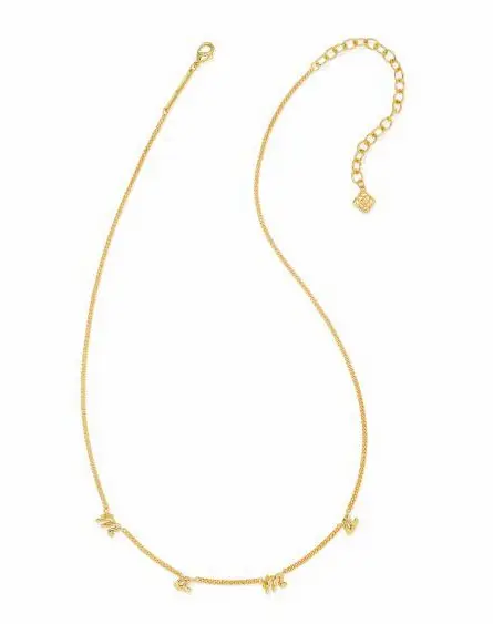 Mama Script Strand Necklace