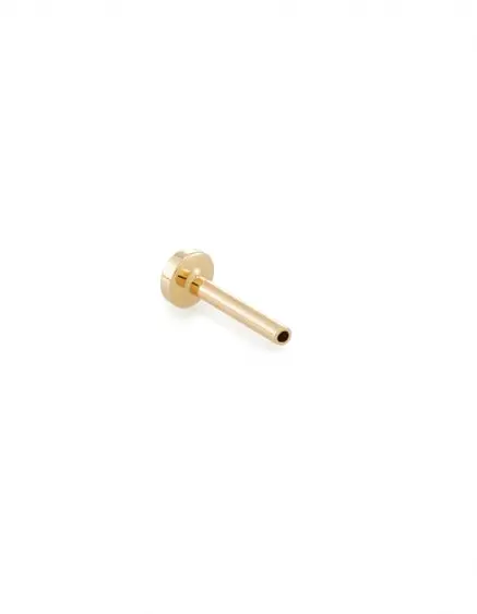 8mm Single Stud Earring Push Back in 14k Yellow Gold