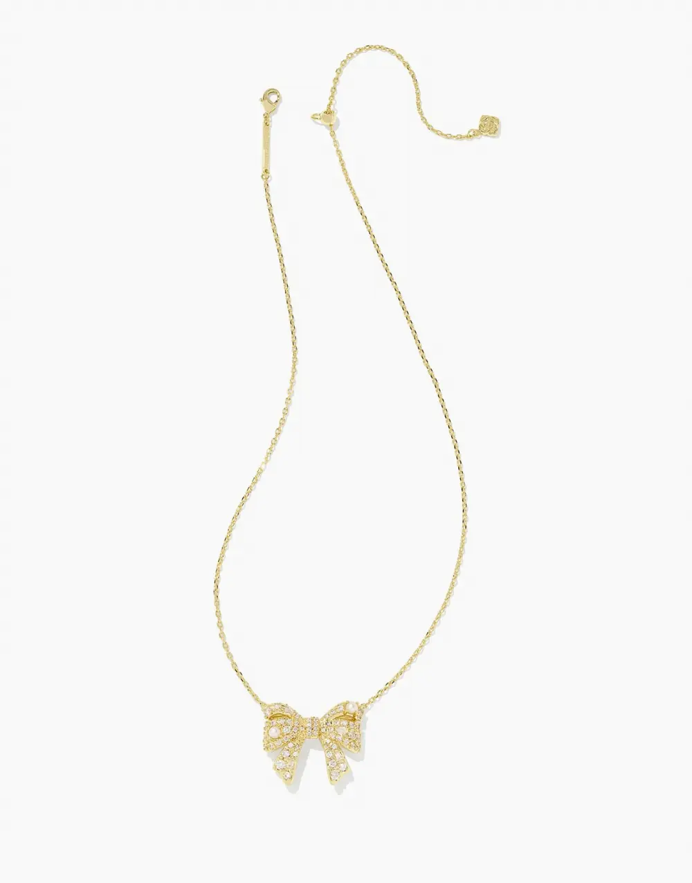 Krista Bow Short Pendant Necklace