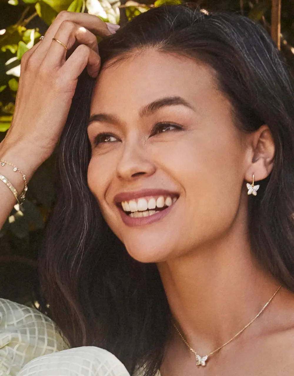 Lillia Crystal Butterfly Pendant Necklace