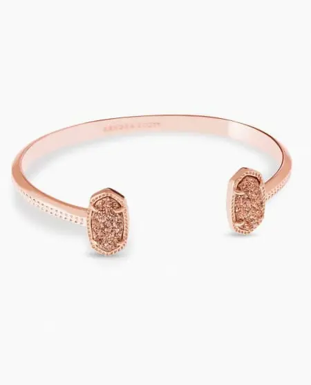 Elton Pinch Cuff Bracelet in Rose Gold