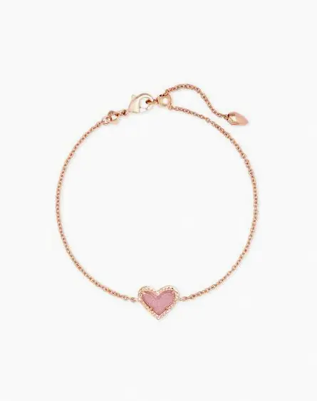 Ari Heart Rose Gold Chain Bracelet