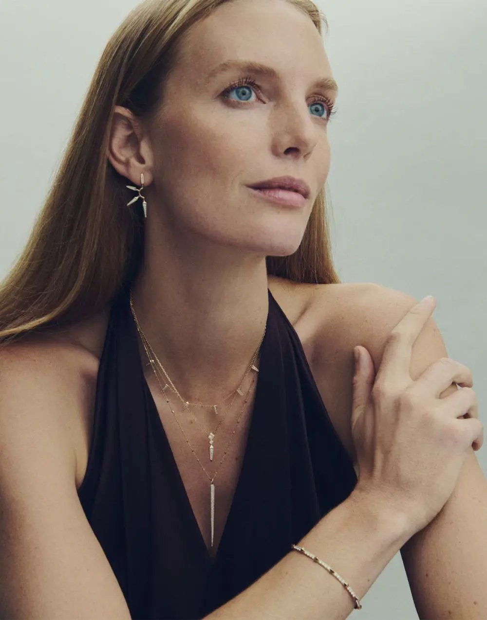 0.2 ct Lab Grown Diamond Michelle Small Spike Pendant Necklace