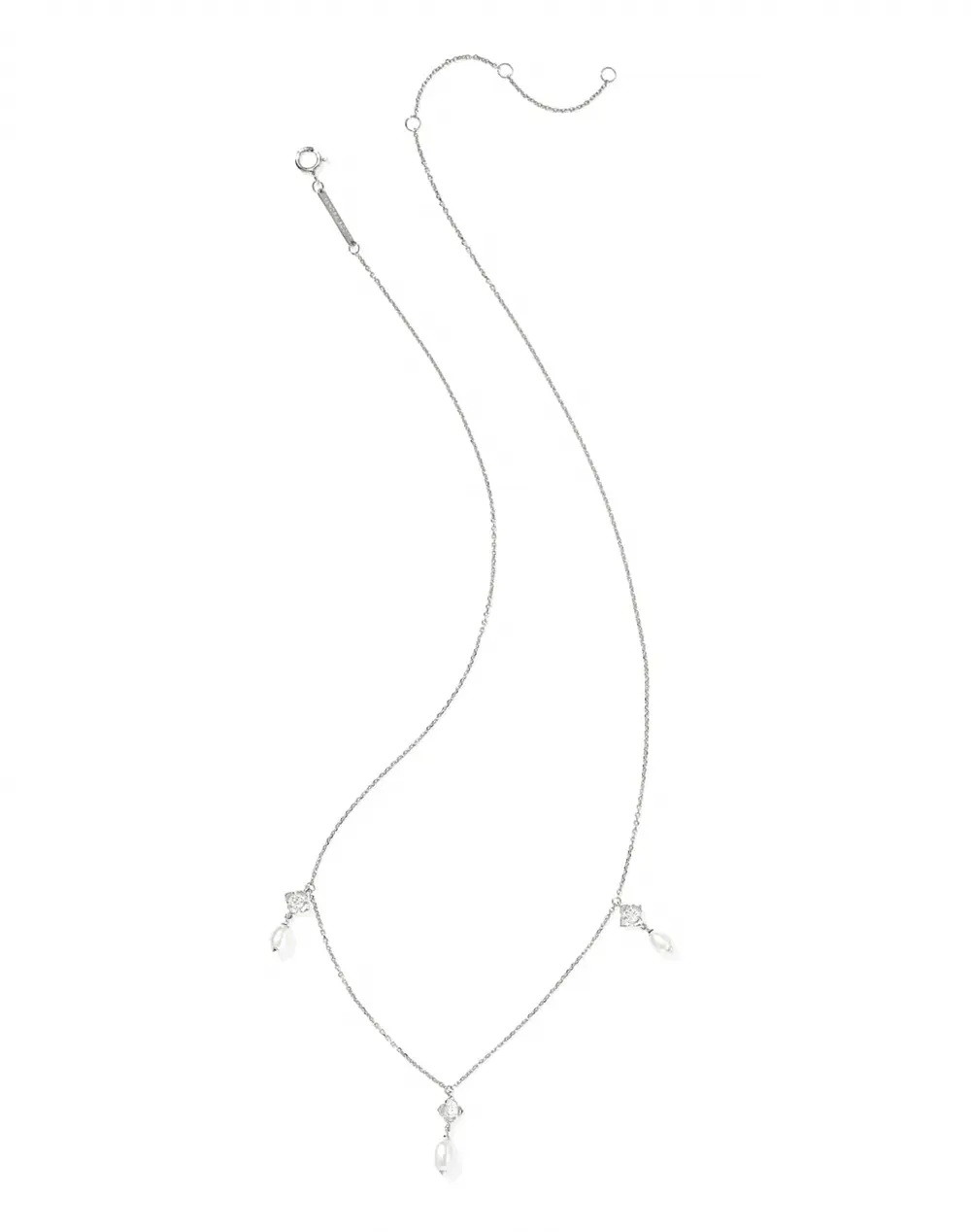 Lab Grown Diamond Dira Pearl Strand Necklace