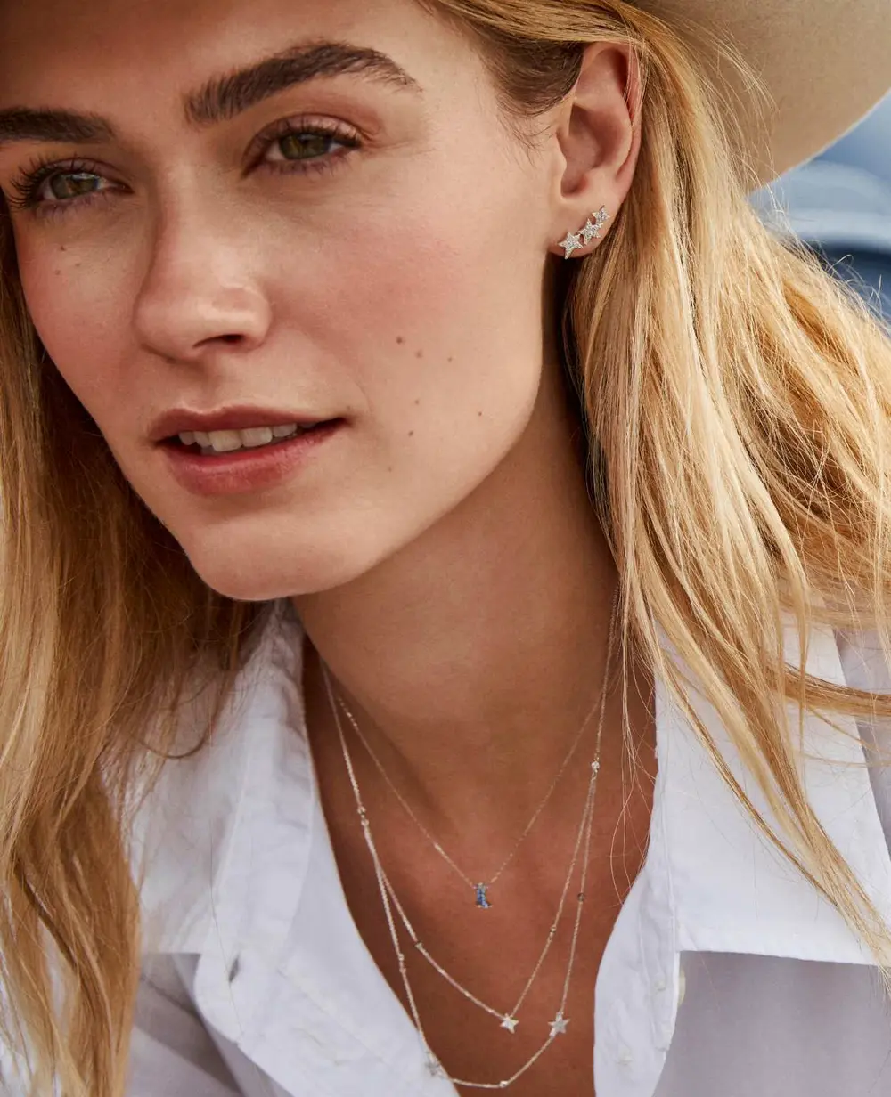 Star Cluster Ear Climber Earrings