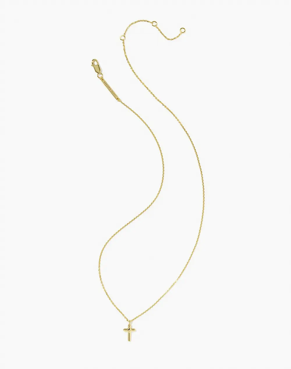 Metal Cross Short Pendant Necklace