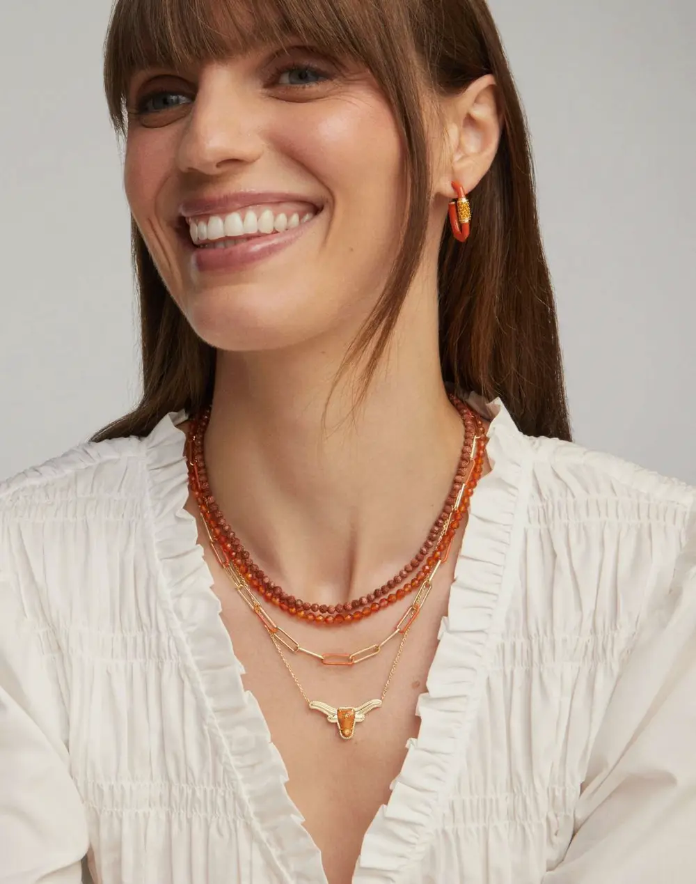 Longhorn Short Pendant Necklace