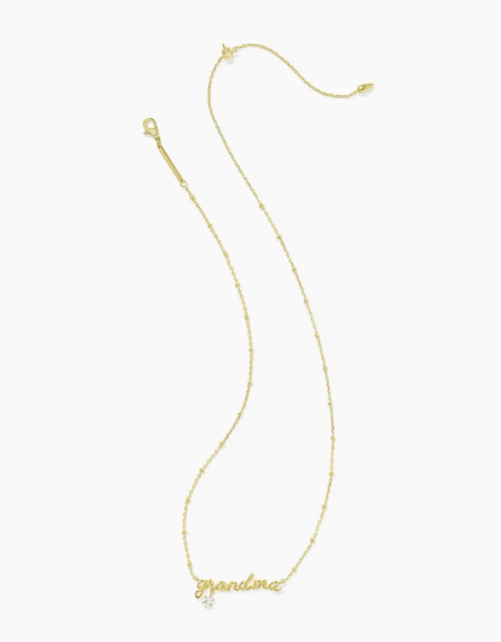 Grandma Crystal Short Pendant Necklace