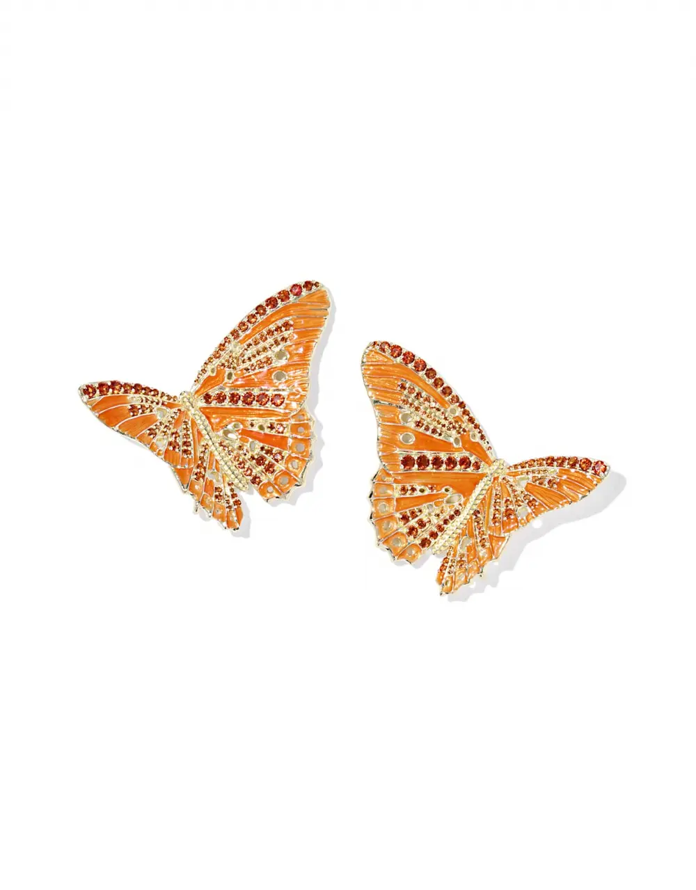 Cailey Enamel Butterfly Convertible Statement Earrings