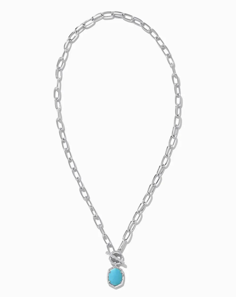 Daphne Convertible Silver Link and Chain Necklace