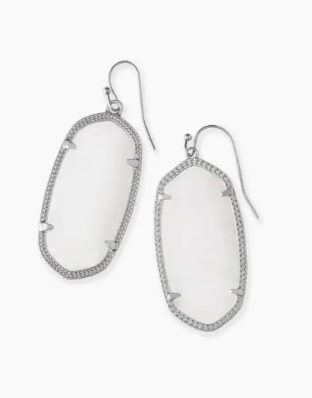 Elle Drop Earrings in Silver