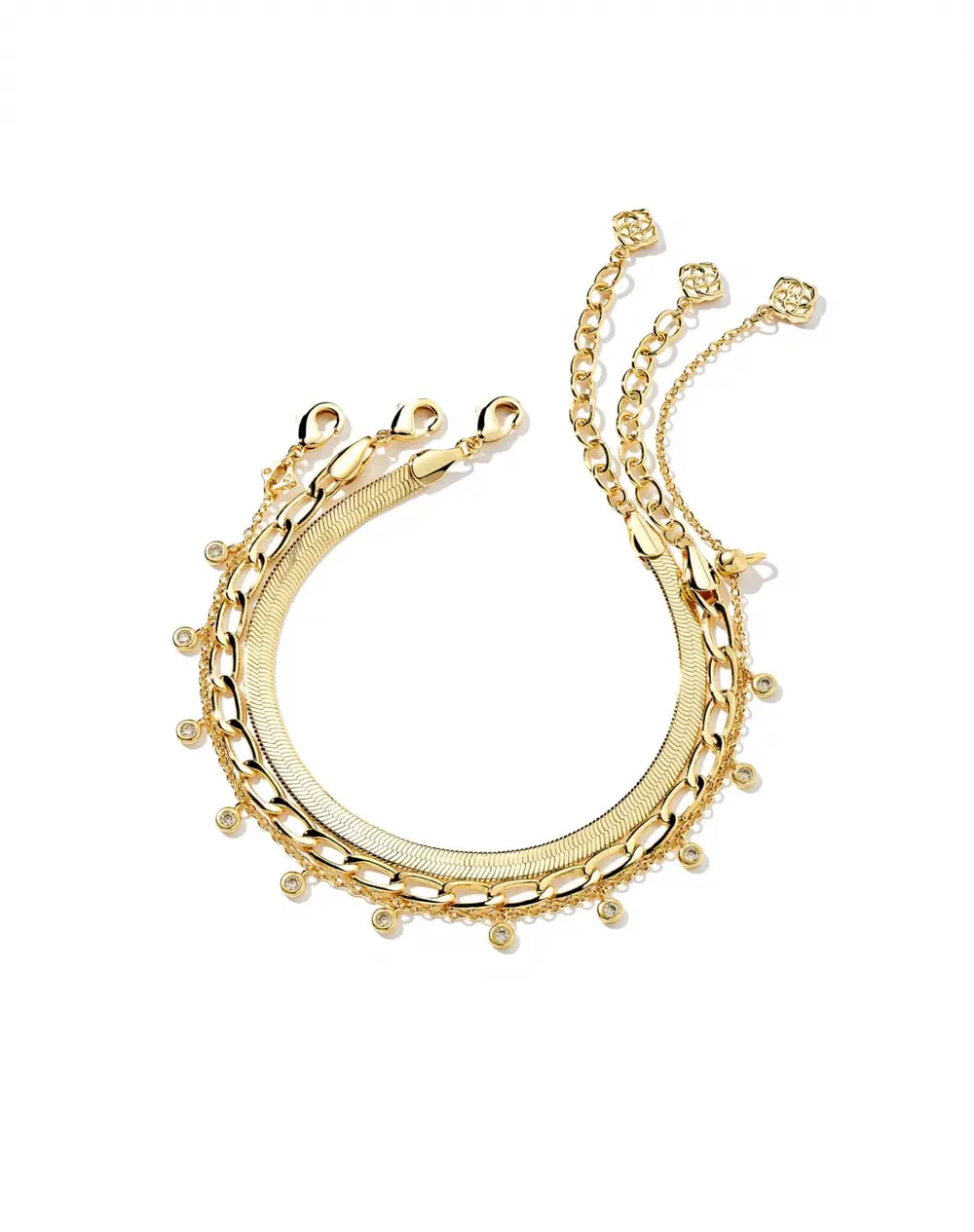 Kassie Set of 3 Chain Bracelets