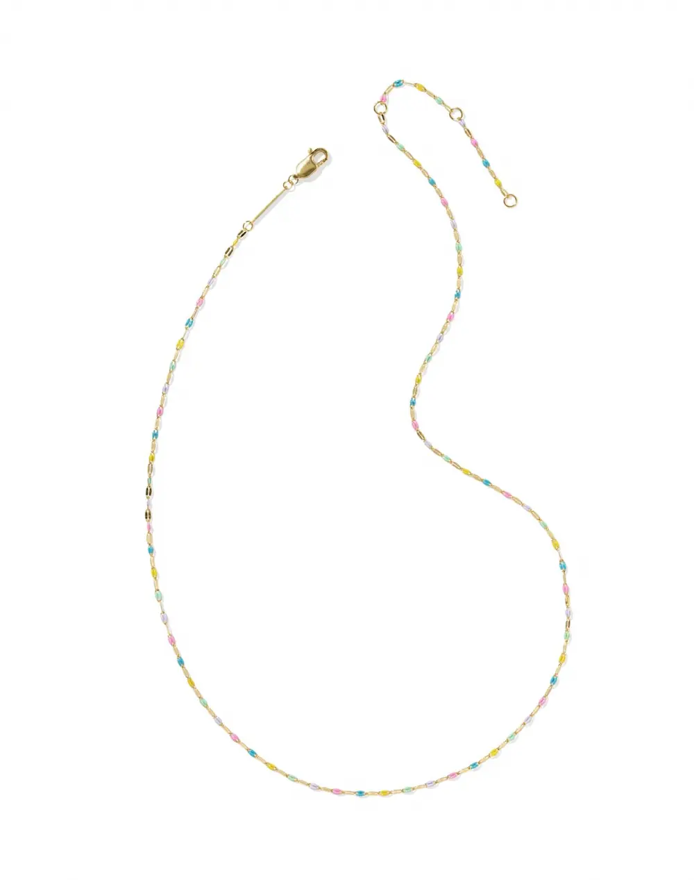 Multicolor Mirror Chain Necklace