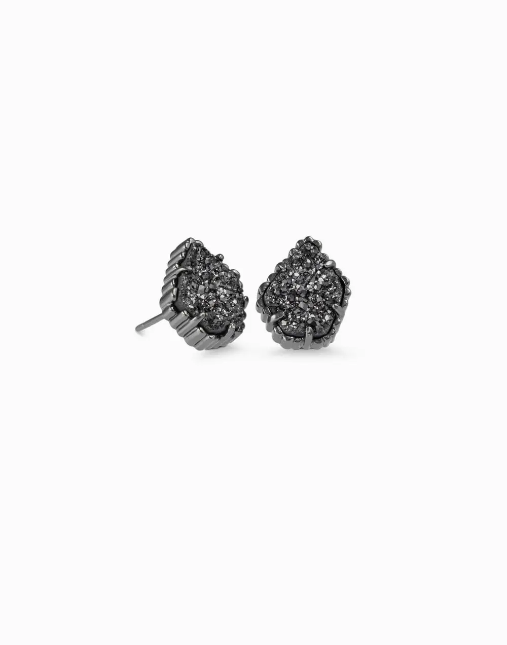 Tessa Stud Earrings in Gunmetal
