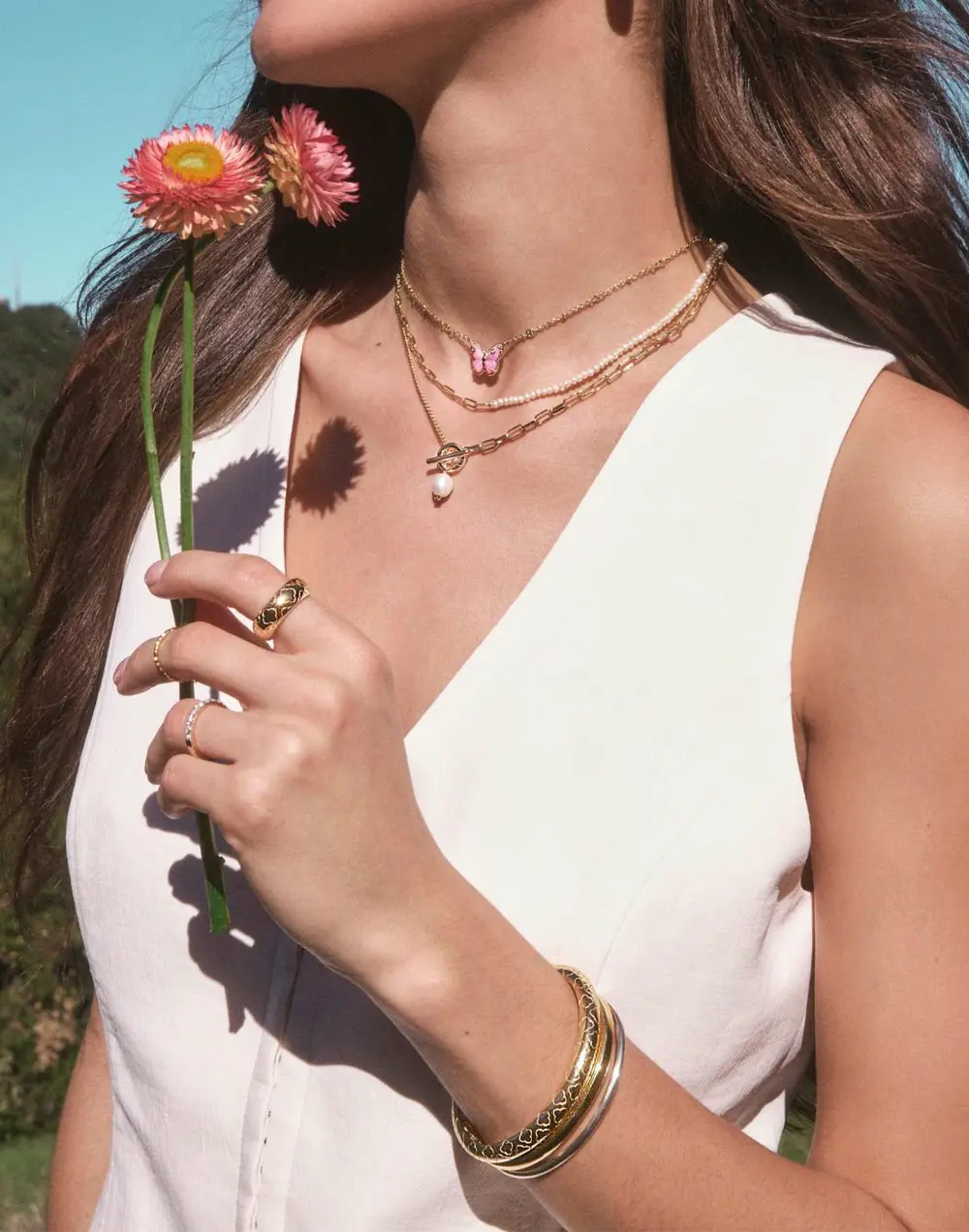 Bold Etched Band Ring