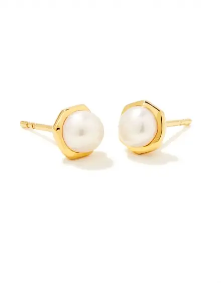 Davie Pearl Stud Earrings