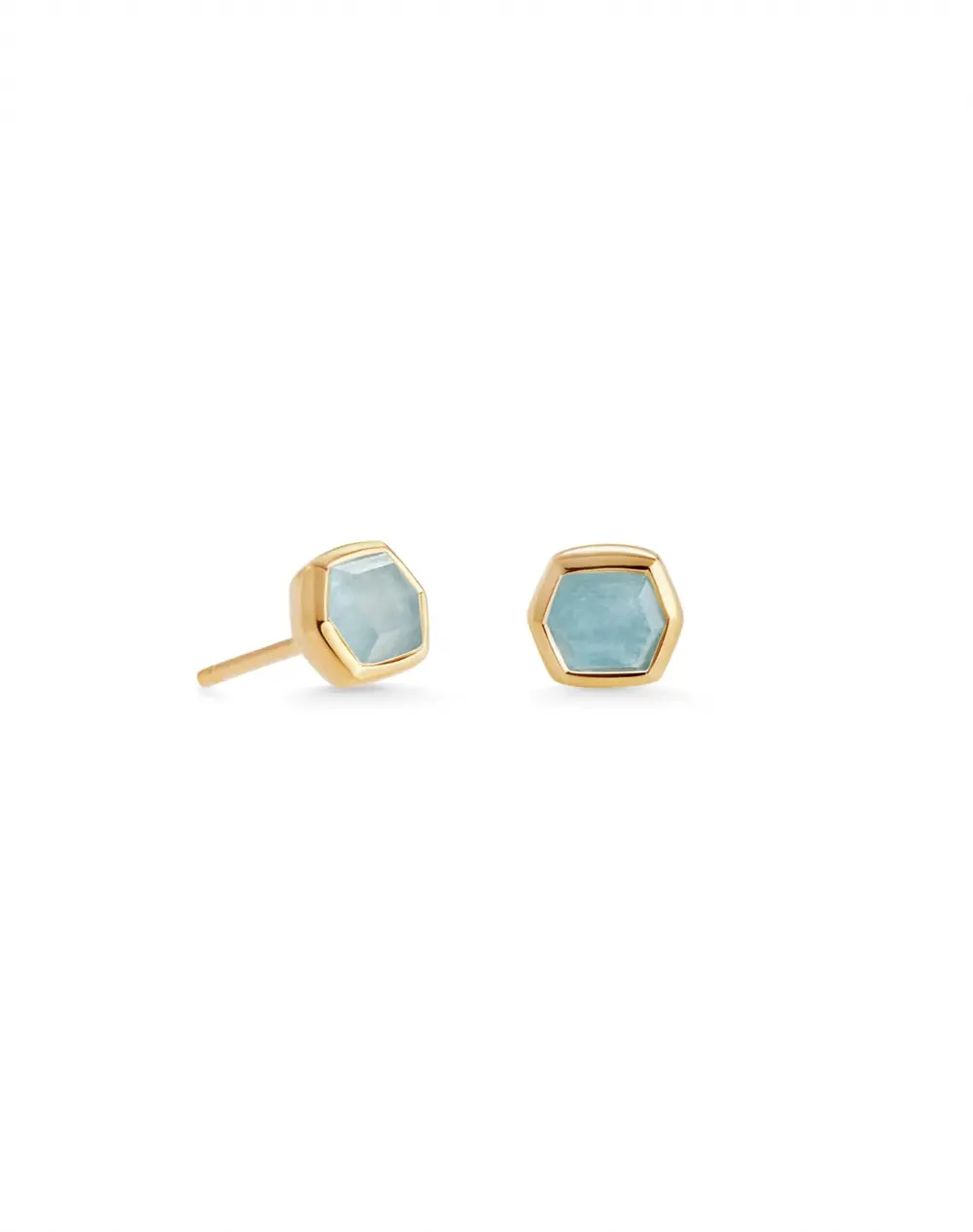 Davie 18k Gold Vermeil March Stud Earrings