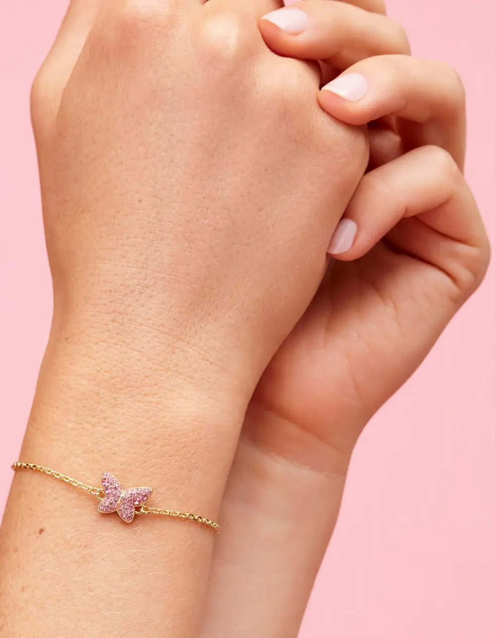 Lillia Butterfly Delicate Bracelet in Crystal