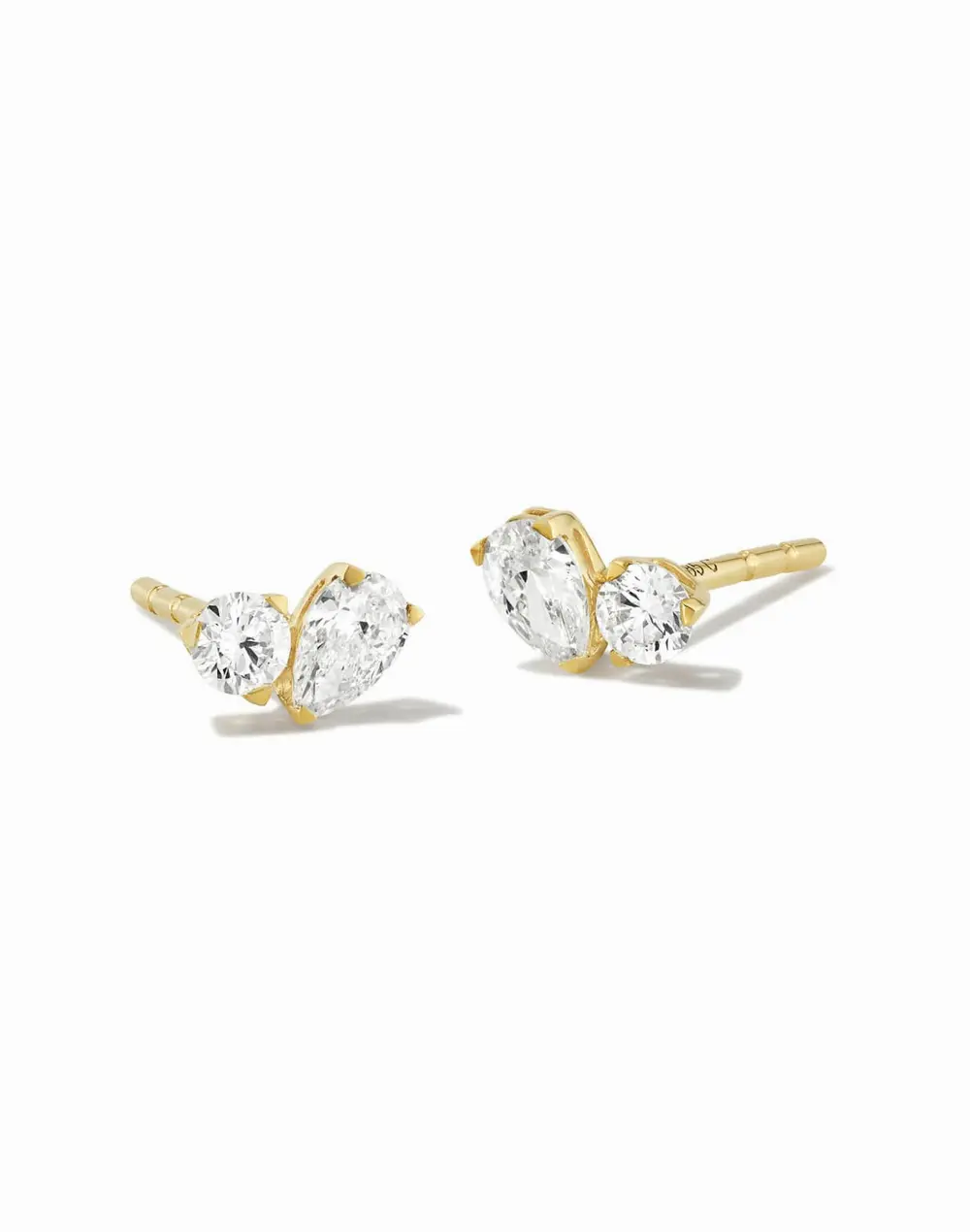 Lab Grown Diamond Toi et Moi Stud Earrings