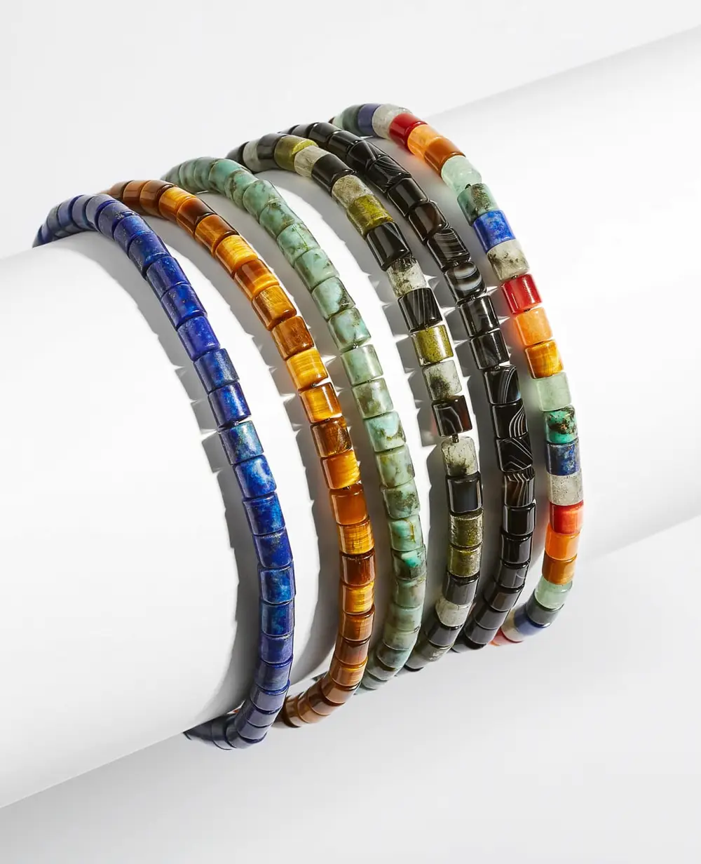 Grey Oxidized Sterling Silver Corded Bracelet