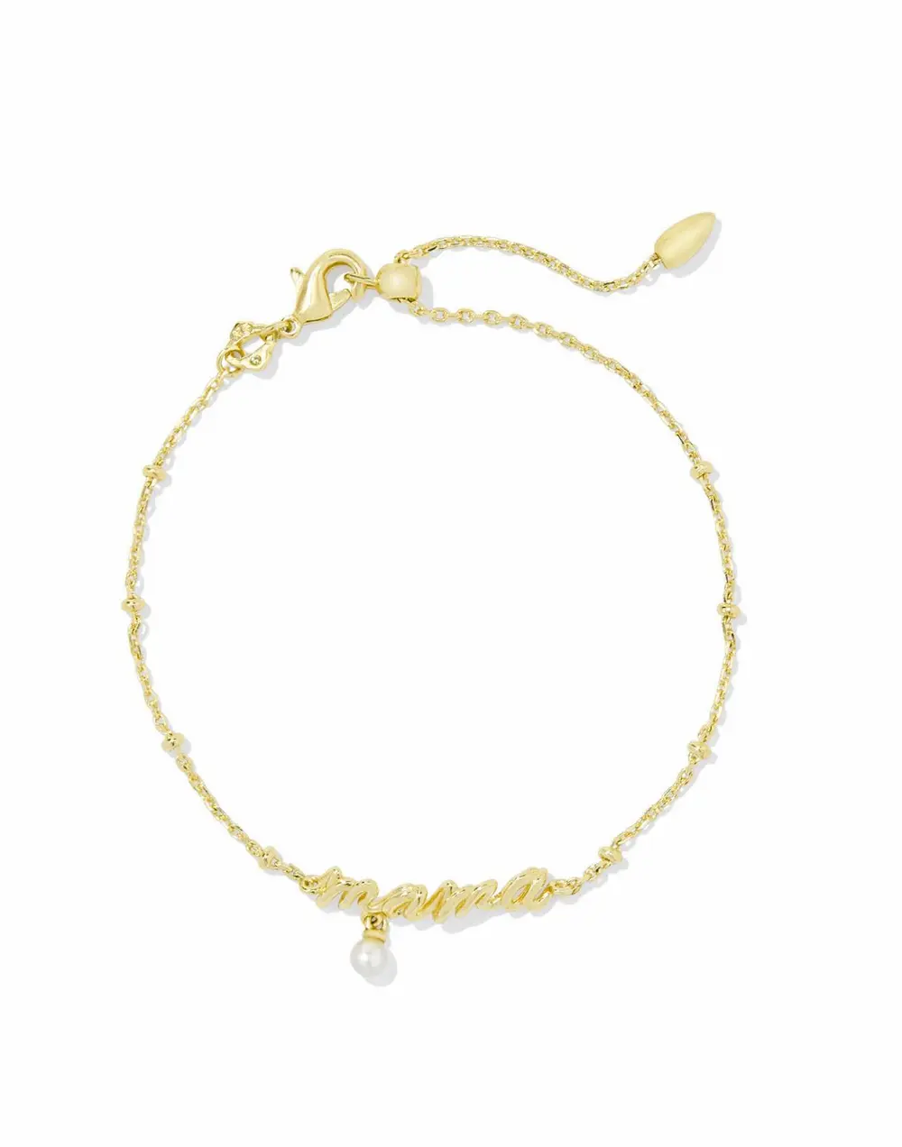 Mama Script Delicate Chain Bracelet