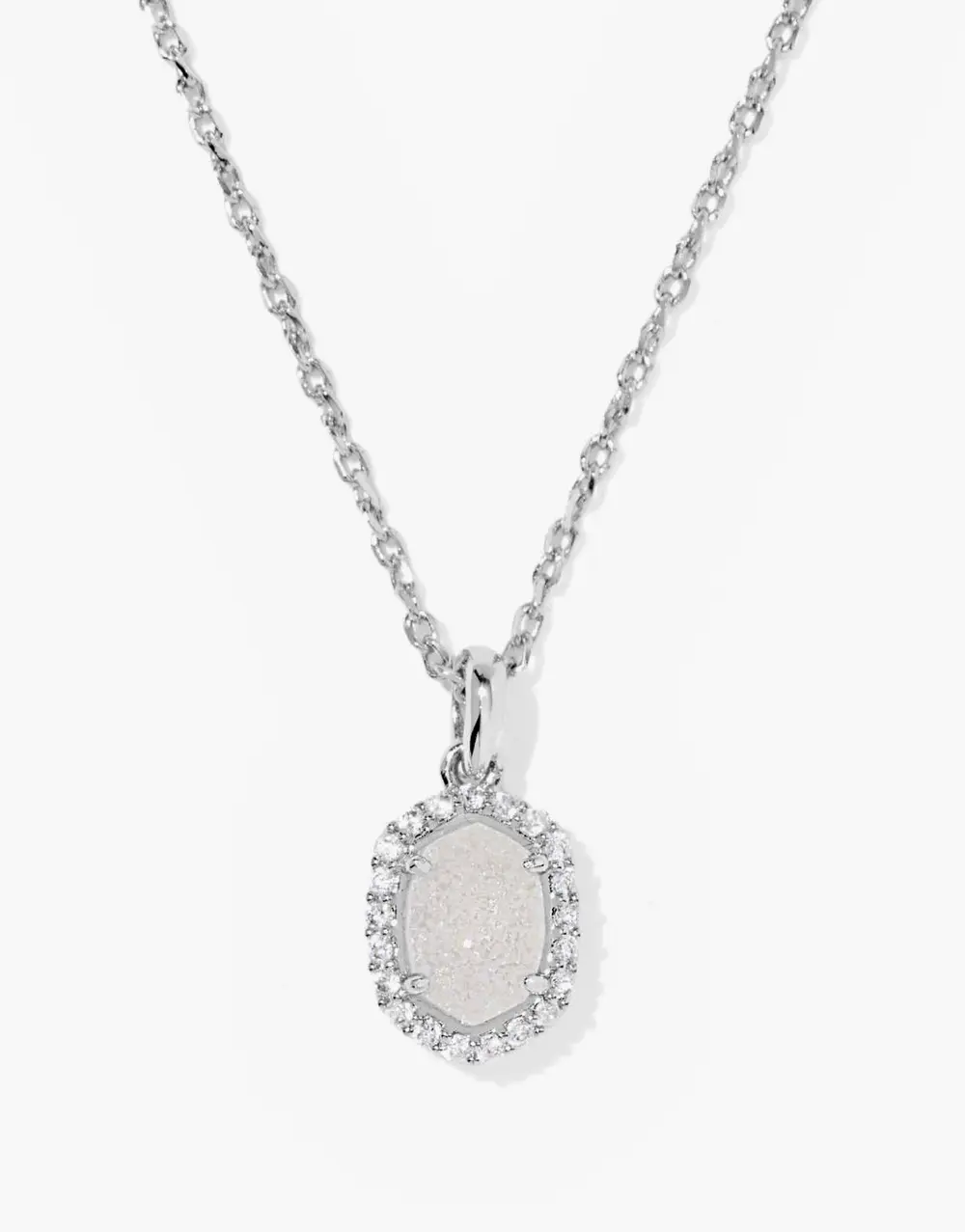 Daphne Crystal Frame Short Pendant Necklace