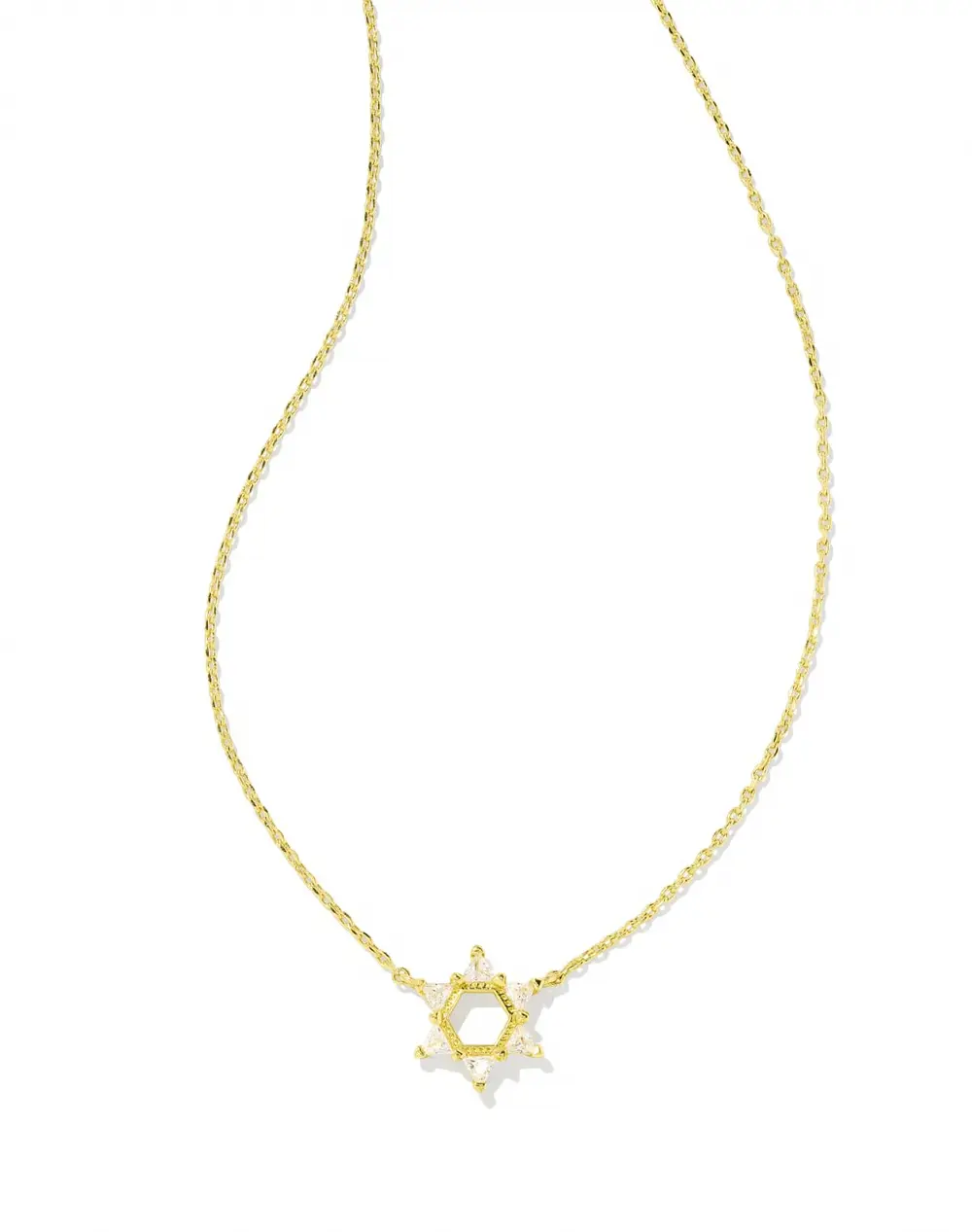 Star of David Crystal Short Pendant Necklace