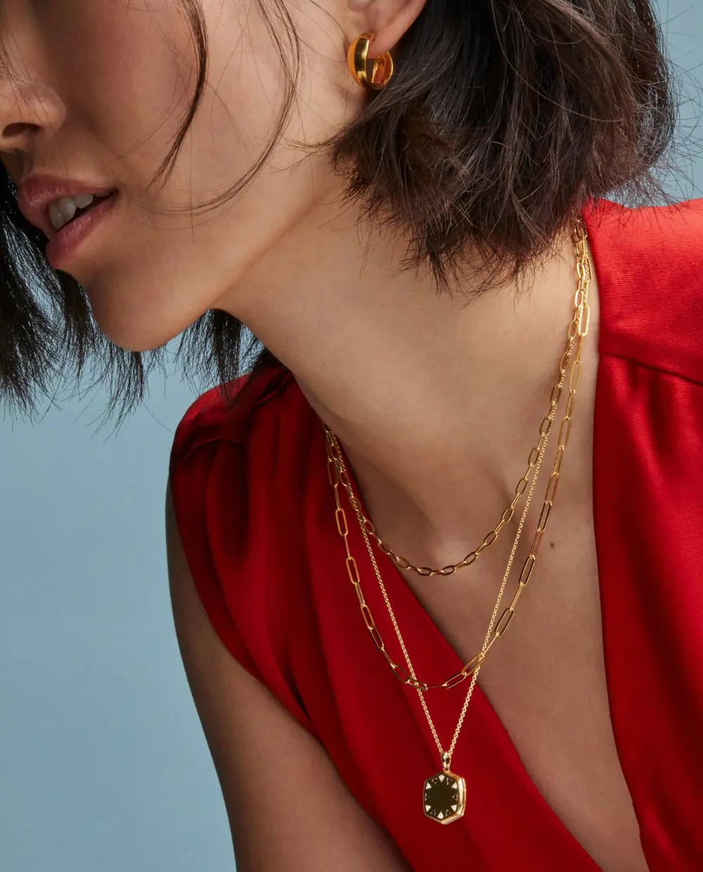 Alani Metal Huggie Earrings