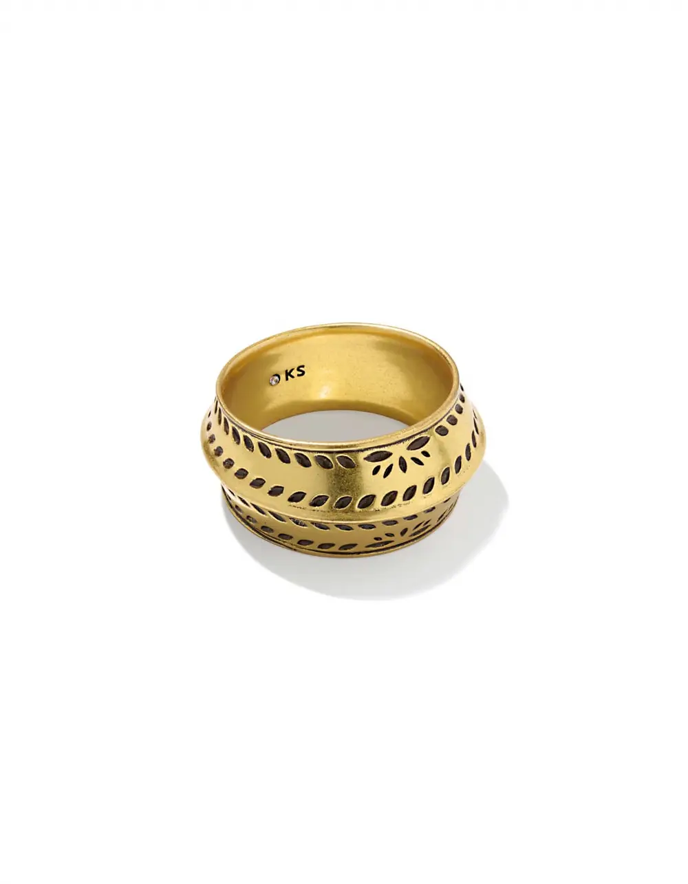 Keziah Etch Frame Band Ring