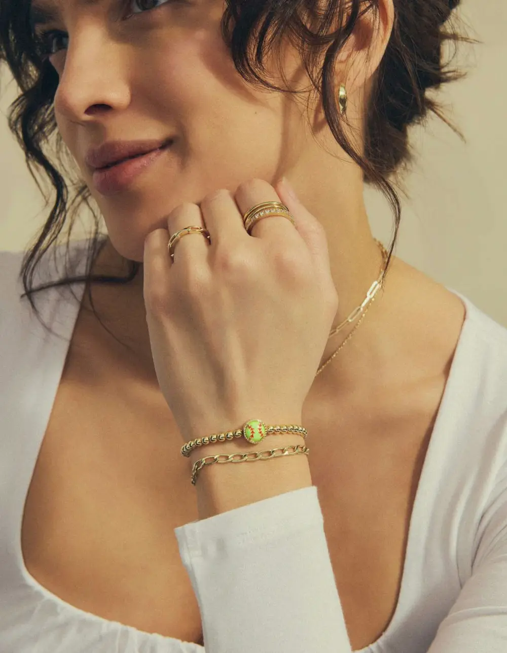 Softball Stretch Bracelet