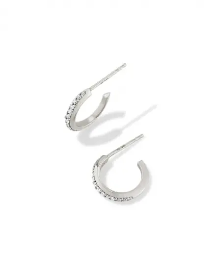 Ines Pave Huggie Earrings