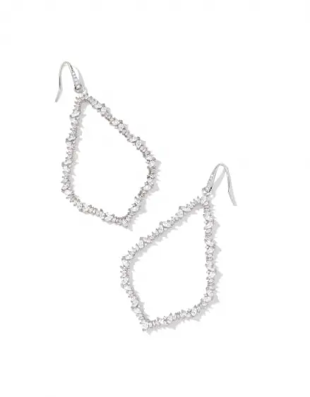 Sophee Crystal Open Frame Earrings