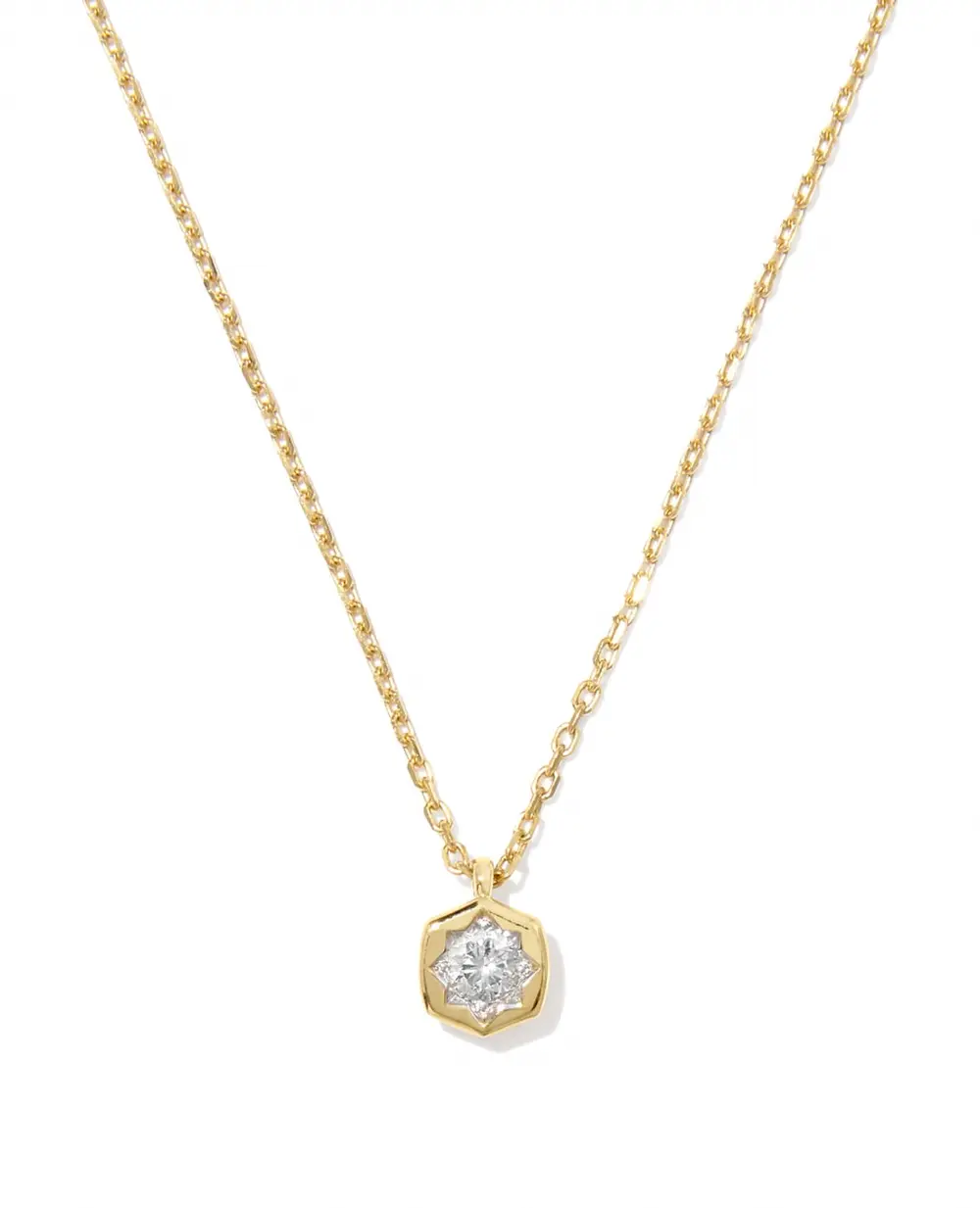 0.16 ct Lab Grown Diamond Davie Star Pendant Necklace