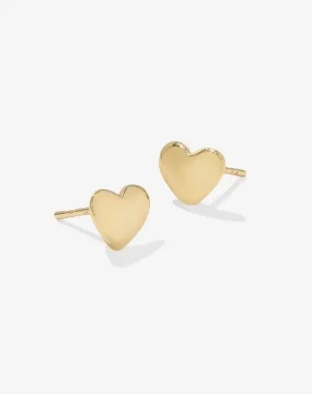 Jasmine Small Heart Stud Earrings