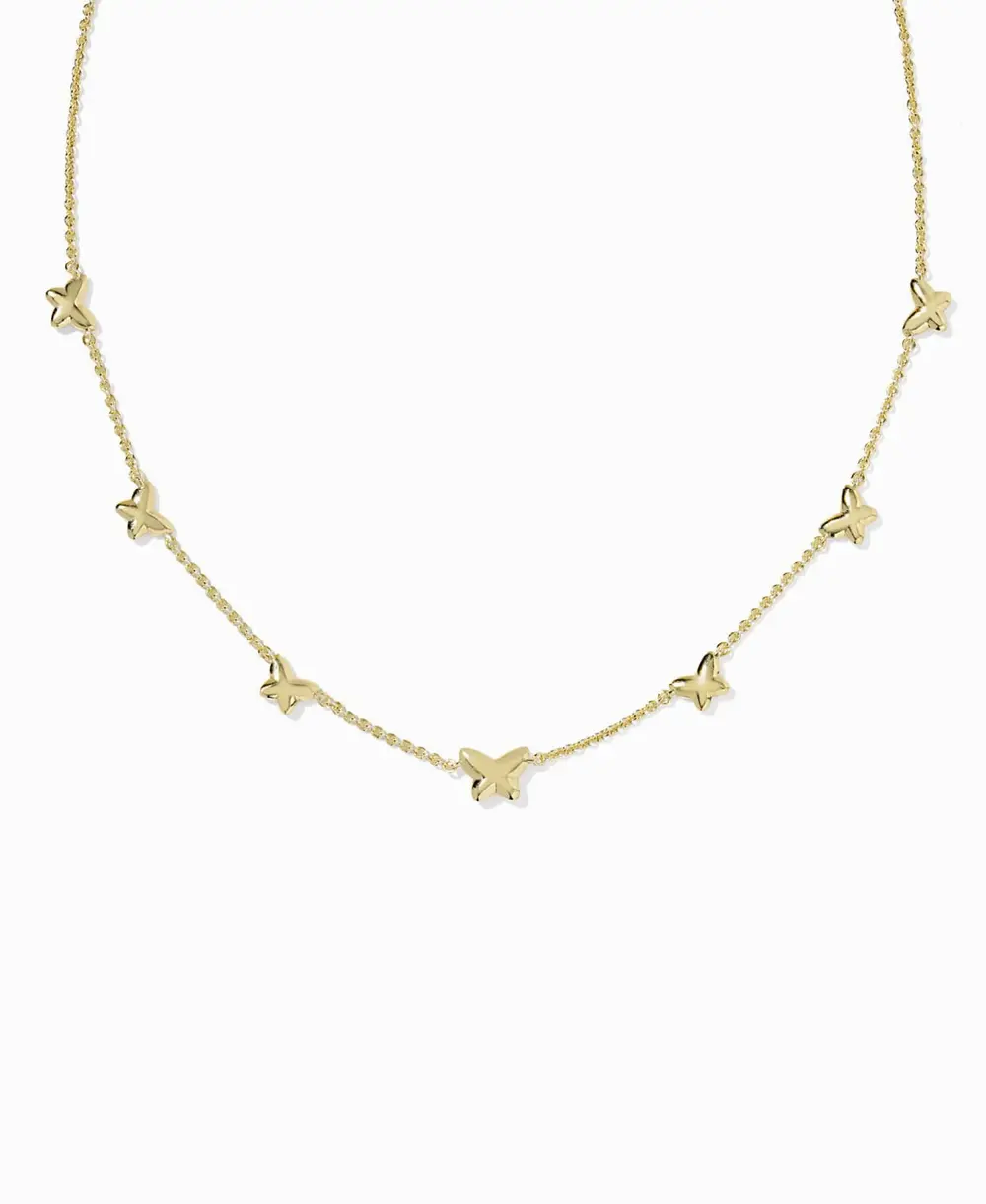 Lillia Butterfly Enamel Strand Necklace