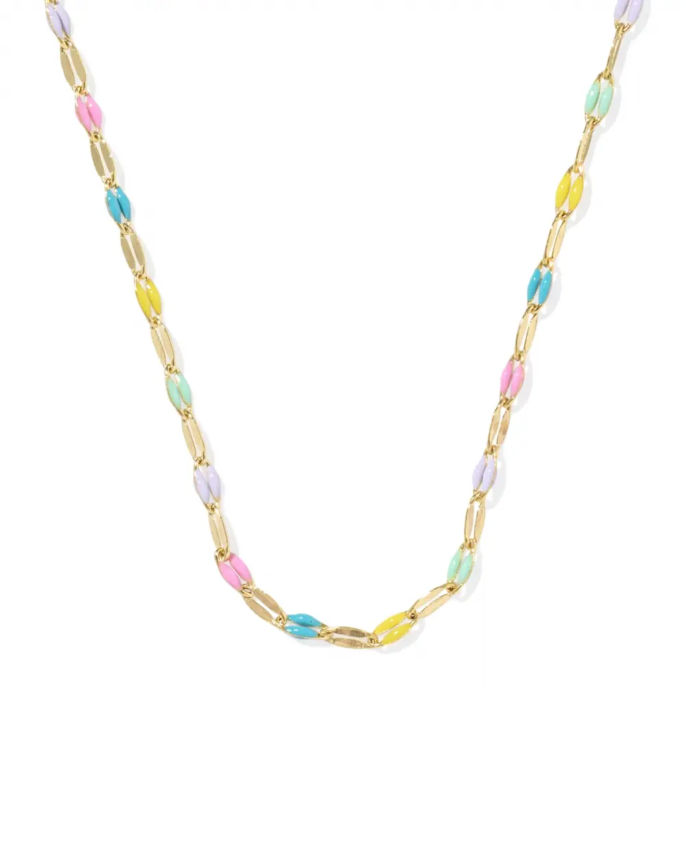 Multicolor Mirror Chain Necklace