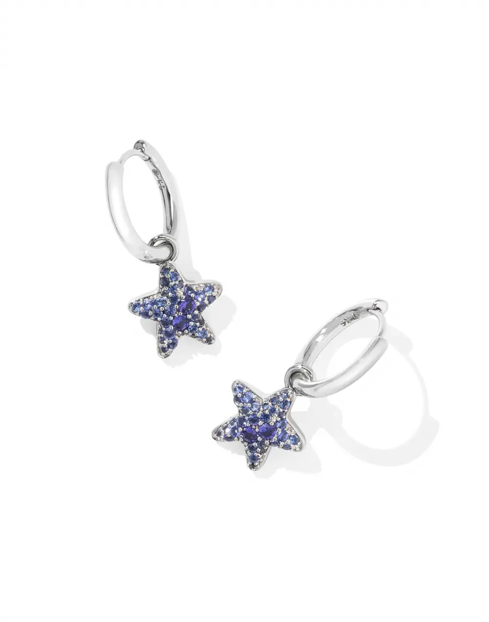 Jae Star Convertible Pave Huggie Earrings