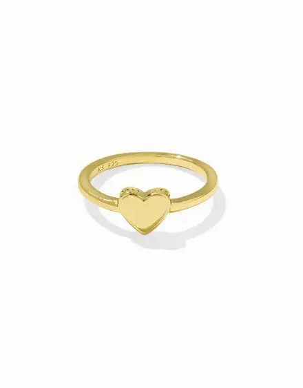 Jasmine Heart Band Ring